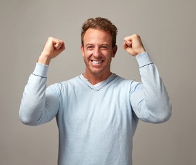 Canvas Print - Happy man.