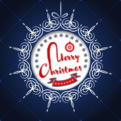 Wall Mural - Merry Christmas Greeting Card. Merry Christmas lettering