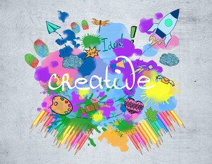 Aufkleber - Creative drawing