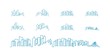© Lucky Creative's - City Skyline lineart logo set