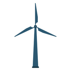 Poster - Wind mill icon. Ecology renewable conservation and saving theme. Isolated design. Vector illustration