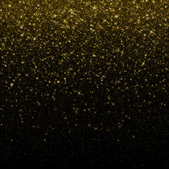 Aufkleber - Gold glitter particles background