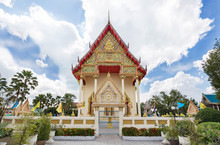 Wat Klang Phra Aram Luang, Buddhist Temple In Buriram Province, East Of Thailand.