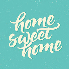 Home sweet home hand lettering