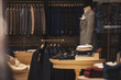 Leinwandbild Motiv luxury store with men clothing.