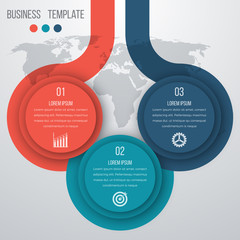 Wall Mural - infographics three options