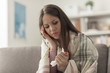 © stokkete - Sick woman with flu