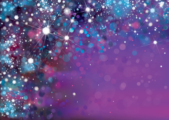 Wall Mural - vector abstract violet sparkle, glitter background.