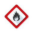 © vector_master - Flammable danger sign