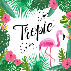 Summer tropic poster.