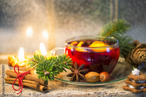 Foto-Fußmatte - Heißer Tee Weihnachtlich (von drubig-photo)