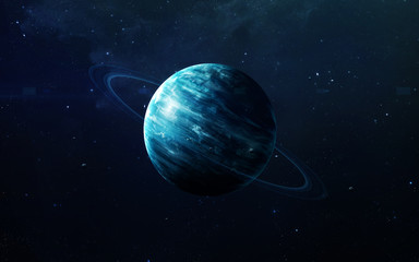 Wall Mural - Uranus - High resolution beautiful art presents planet of the solar system. This image elements furnished by NASA