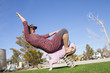 © woods - An adult woman playing cowgirl with a stylish playground performance near Lone Pine, California.