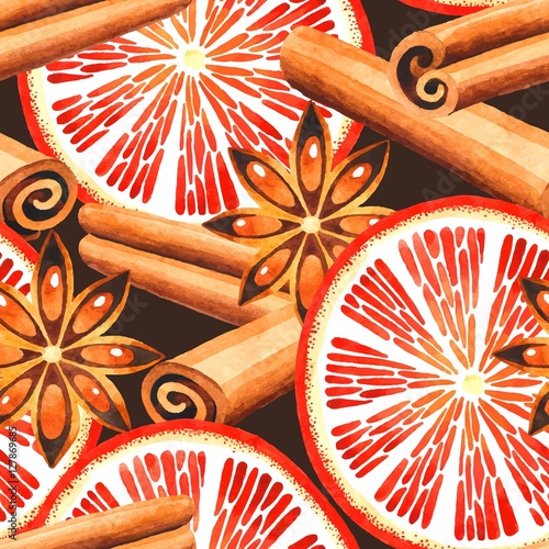 Stoffe zum Nähen Orange und Zimt nahtlose