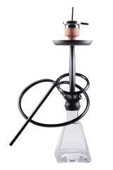 Modern hookah isolated on white background