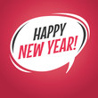 © Windawake - Happy new year retro speech bubble