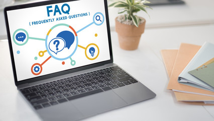 Wall Mural - frequently asked questions solution concept