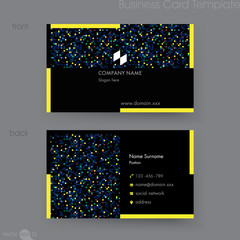 Wall Mural - Business card template

