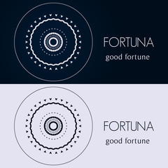 Wall Mural - Vector design templates in blue and grey colors. Creative mandala logo, icon, emblem, symbol. For business, invitation, wedding, banner , flyer or greeting cards.