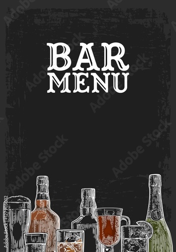 Dekoracja na wymiar  szablon-do-napoju-alkoholowego-menu-bar