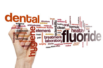 Wall Mural - Fluoride word cloud