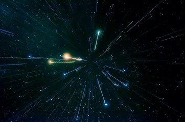 Wall Mural - Stars and galaxy space sky night background, Africa
