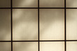Shaded shoji - Japanese traditional paper-and-wood partition