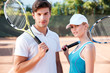 © Drobot Dean - Close up tennis couple