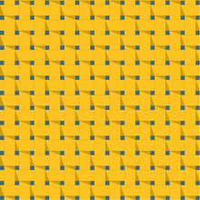 Seamless Yellow Weave Pattern. Vector Image.