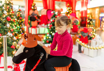 Sticker - vitrine de noël