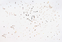 Holiday Background With Silver Star Confetti. Good Background For Christmas And New Year Cards.