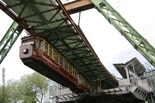 Poster Hanging railway Kaiserwagen in Wuppertal, Germany