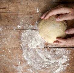 fresh raw dough