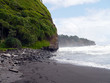 Polulu black sand beach, Big Island, Hawaii