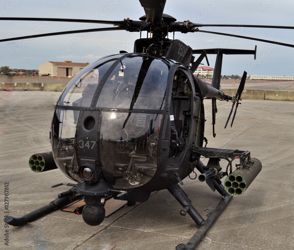 Special Forces AH-6 Little Bird Helicopter の Stock フォト Special Forces AH-6 Little Bird Helicopter の Stock フォト