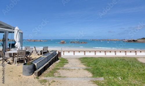 La Plage De La Grève Blanche à Trégastel En Bretagne Buy