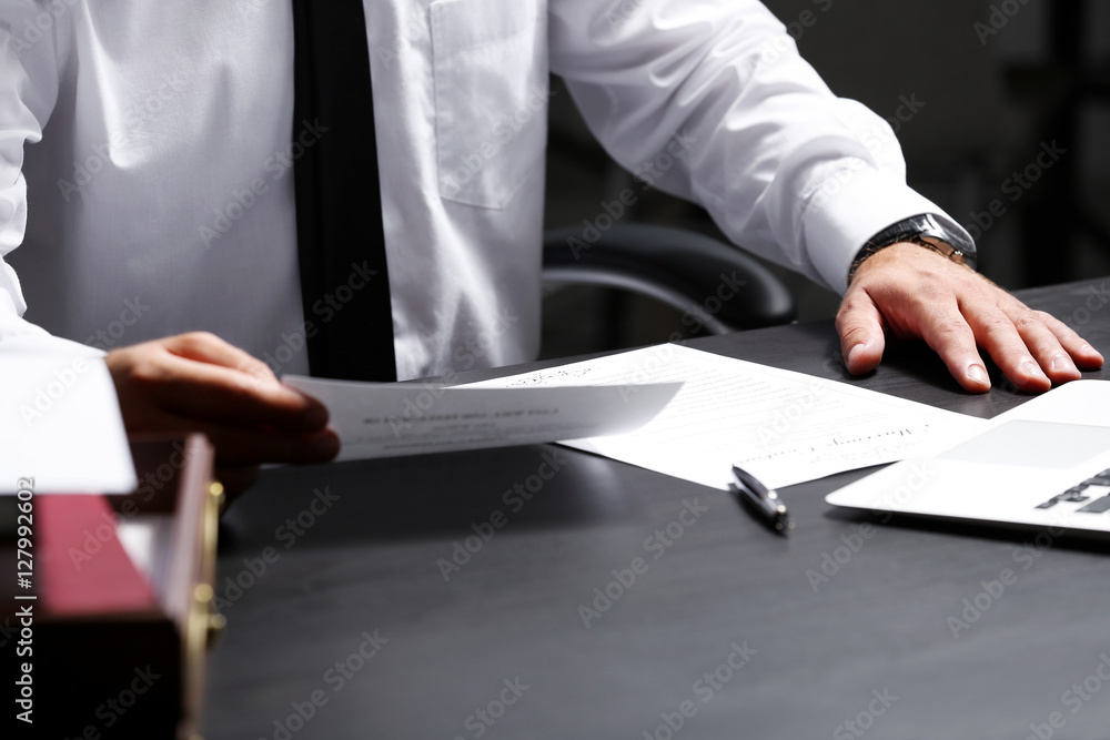 Man working in modern office