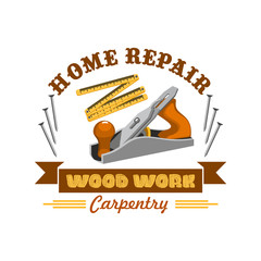 Wall Mural - Home repair tool symbol with instrument