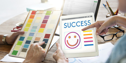Sticker - Success Achievement Winning Victory Concept