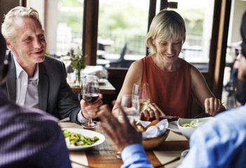 Business People Dining Together Concept