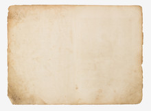 Old Paper Isolated On A White Background