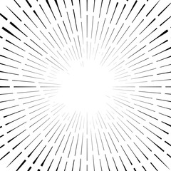 Poster - Abstract circular element, radial lines shape. Geometric element