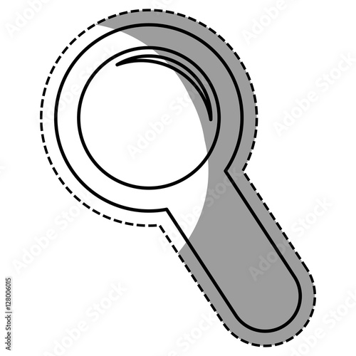 Magnifying glass lupe icon vector illustration graphic design ...