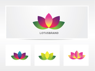 Wall Mural - lotus logo