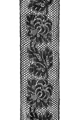 Canvas Print - Black vintage lace