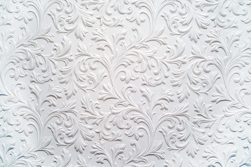 plaster background floral pattern