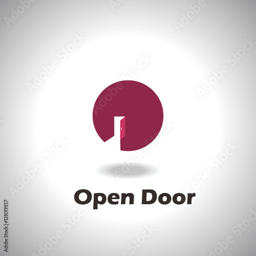 Open Door Logo Stock Vector Adobe Stock