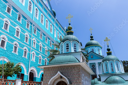 Fotografie, Obraz Russian St. Pantaleon Orthodox monastery at Mount Athos