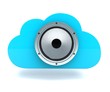 © vexworldwide - 3D illustration of cloud with speaker