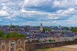 Trinite Church and old city of Angers in Loire Valley
